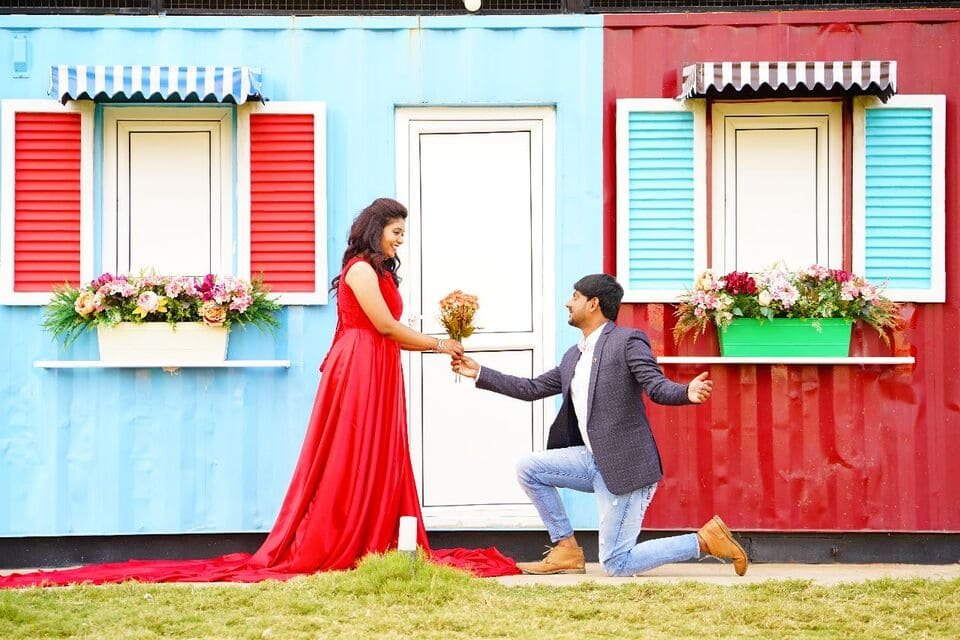Pre-Wedding photoshoot at &Beyond Space in Bengaluru