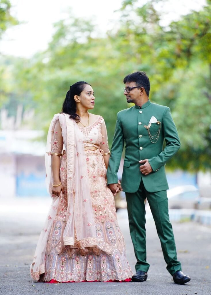 Rented costumes for pre-wedding photoshoot in Bangalore