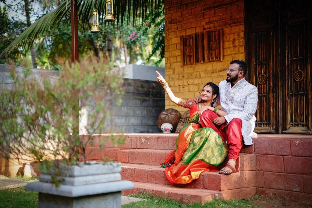 Couple posing with a classic